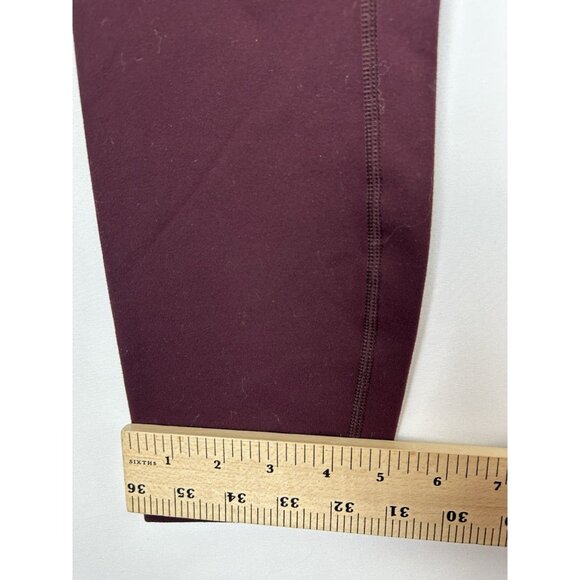 Lululemon Leggings Women’s Sz 8 Wunder Under High-Rise Tight 22" Mulled Wine Gym - Picture 5 of 7